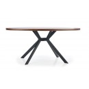 Стол обеденный HALMAR LOCARNO ореховый/черный 170/90